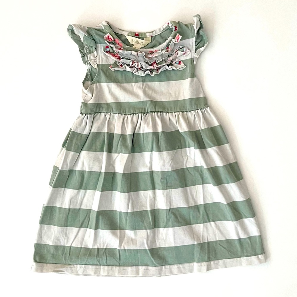 Matilda Jane Striped Flutter Sleeveless Dress Size 2